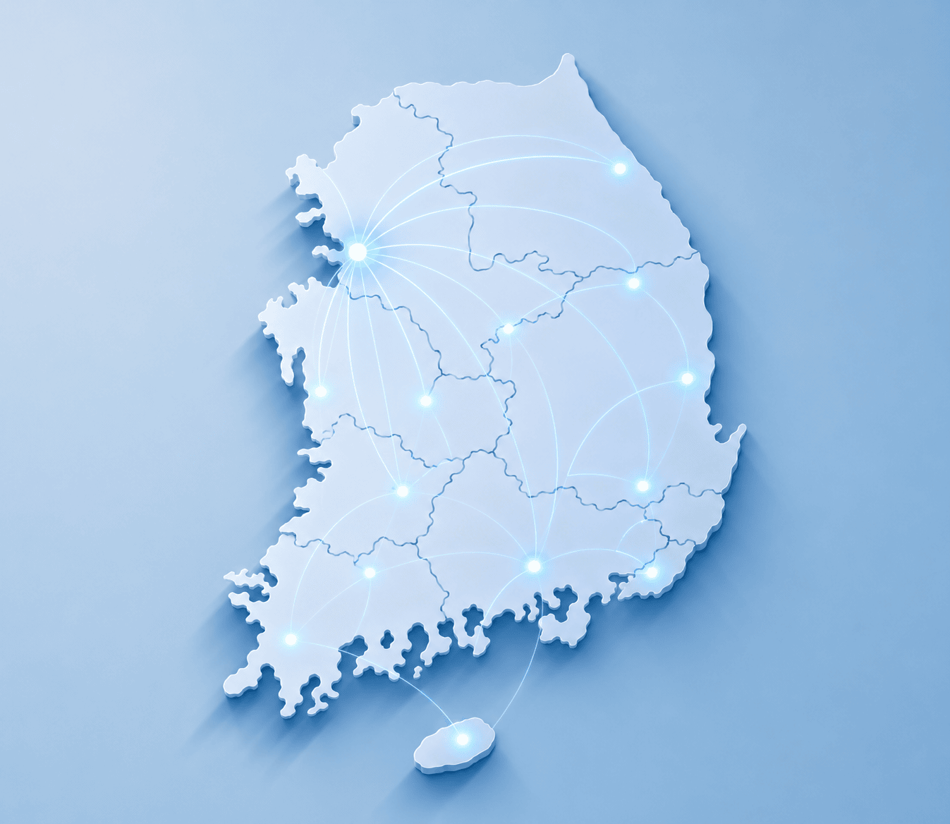 이움 전국 단일망 서비스 지도